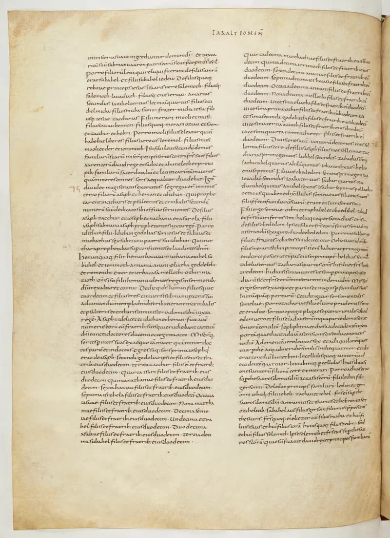 Vivian Bible, Jeremiah 32 (folio 552) by Master C. (Vivian Bible illuminator) depicting Jeremiah 32