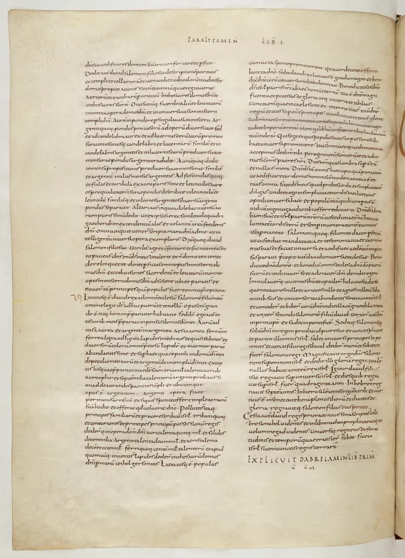 Vivian Bible, Jeremiah 35 (folio 554) by Master C. (Vivian Bible illuminator) depicting Jeremiah 35