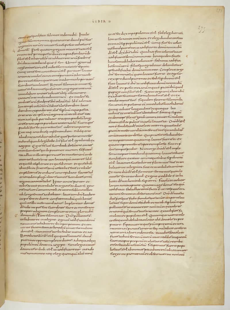 Vivian Bible, Jeremiah 40 (folio 557) by Master C. (Vivian Bible illuminator) depicting Jeremiah 40