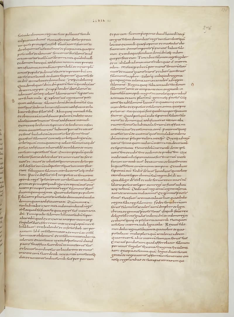 Vivian Bible, Jeremiah 43 (folio 559) by Master C. (Vivian Bible illuminator) depicting Jeremiah 43