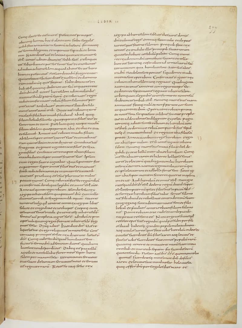 Vivian Bible, Jeremiah 46 (folio 561) by Master C. (Vivian Bible illuminator) depicting Jeremiah 46