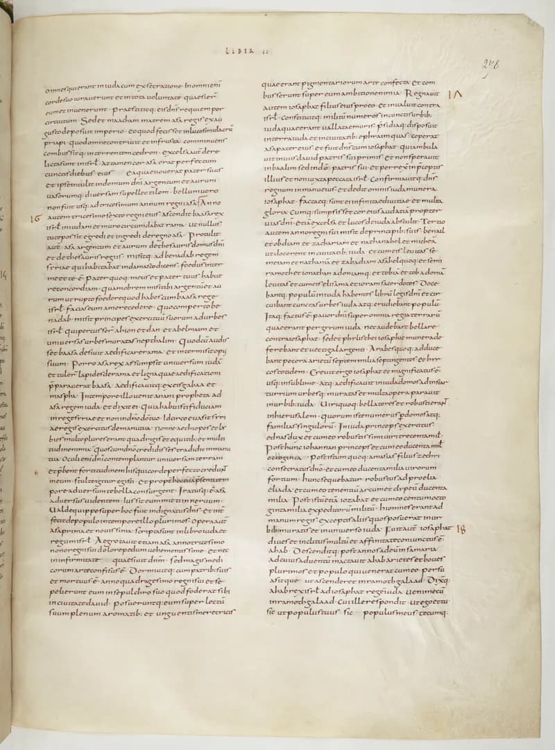 Vivian Bible, Jeremiah 50 (folio 563) by Master C. (Vivian Bible illuminator) depicting Jeremiah 50