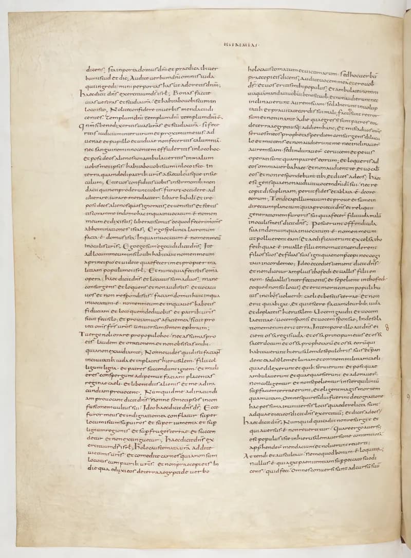 Vivian Bible, Job 10 (folio 304) by Master C. (Vivian Bible illuminator) depicting Job 10