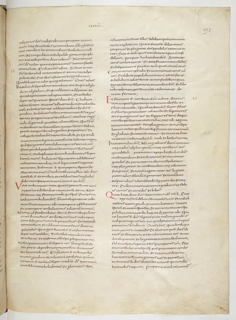 Vivian Bible, Job 18 (folio 309) by Master C. (Vivian Bible illuminator) depicting Job 18