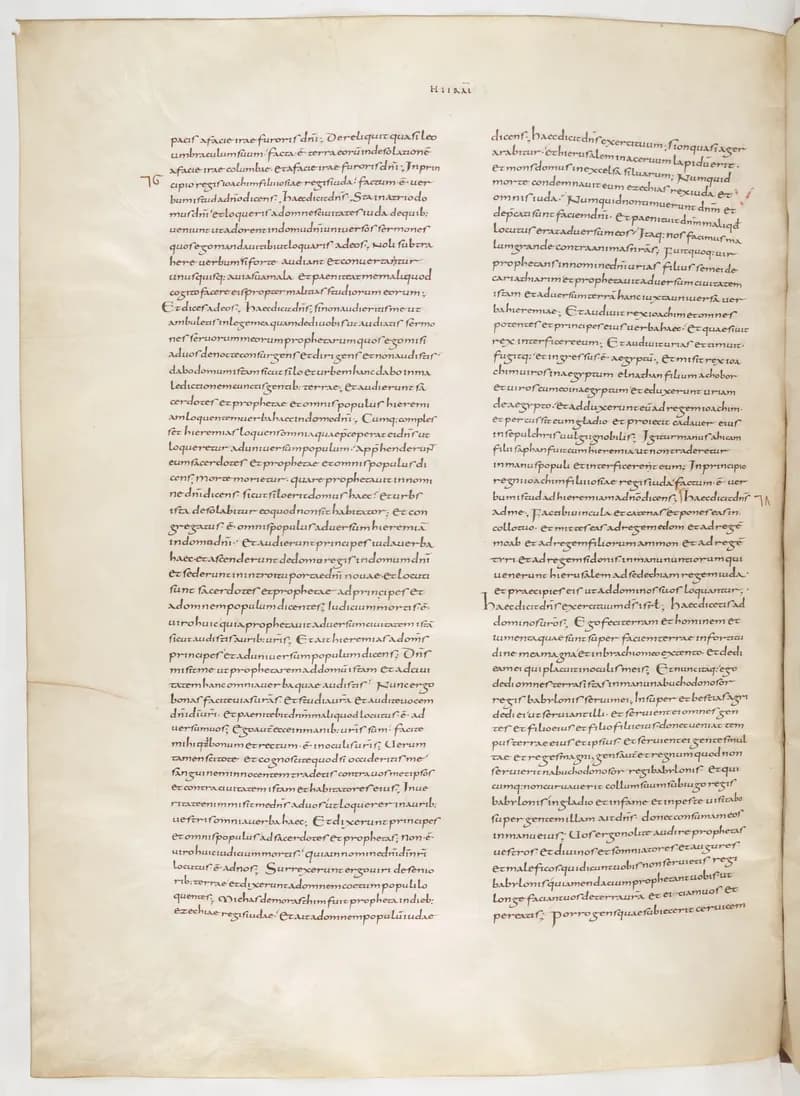 Vivian Bible, Job 30 (folio 316) by Master C. (Vivian Bible illuminator) depicting Job 30