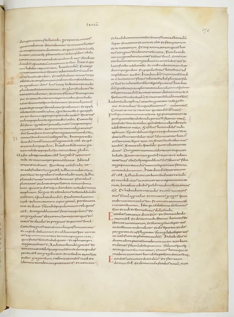 Vivian Bible, Job 35 (folio 319) by Master C. (Vivian Bible illuminator) depicting Job 35