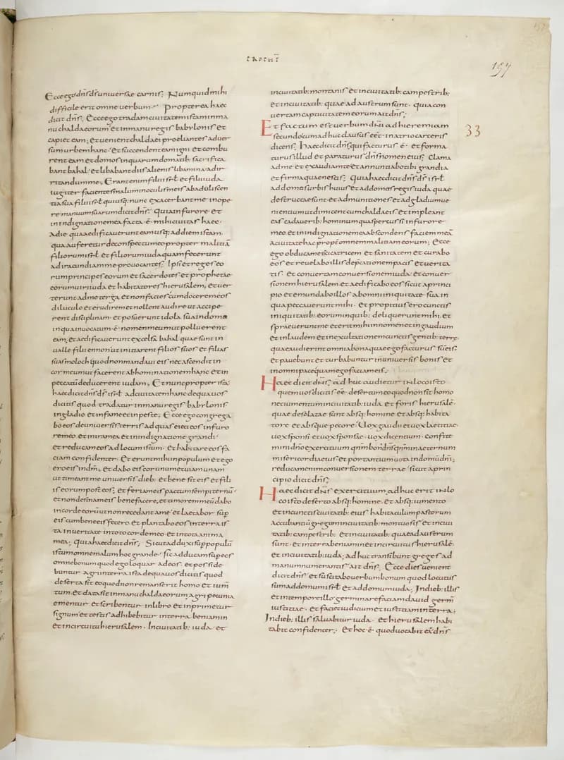 Vivian Bible, Job 37 (folio 321) by Master C. (Vivian Bible illuminator) depicting Job 37