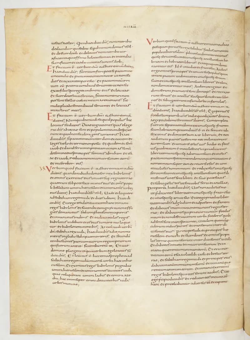 Vivian Bible, Job 39 (folio 322) by Master C. (Vivian Bible illuminator) depicting Job 39