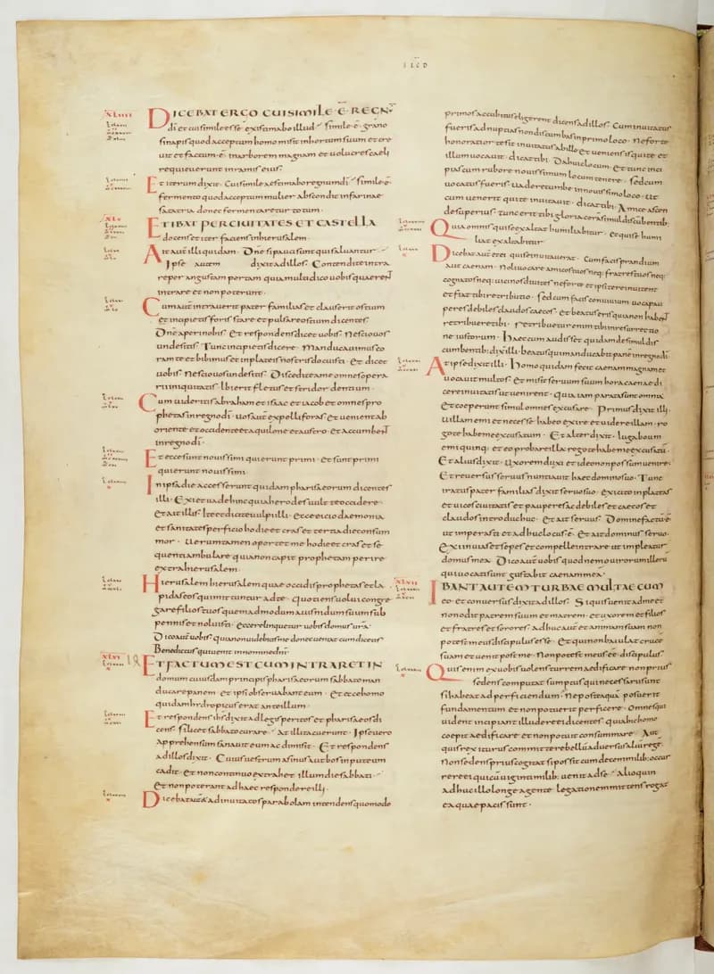 Vivian Bible, John 5 (folio 714) by Master C. (Vivian Bible illuminator) depicting John 5