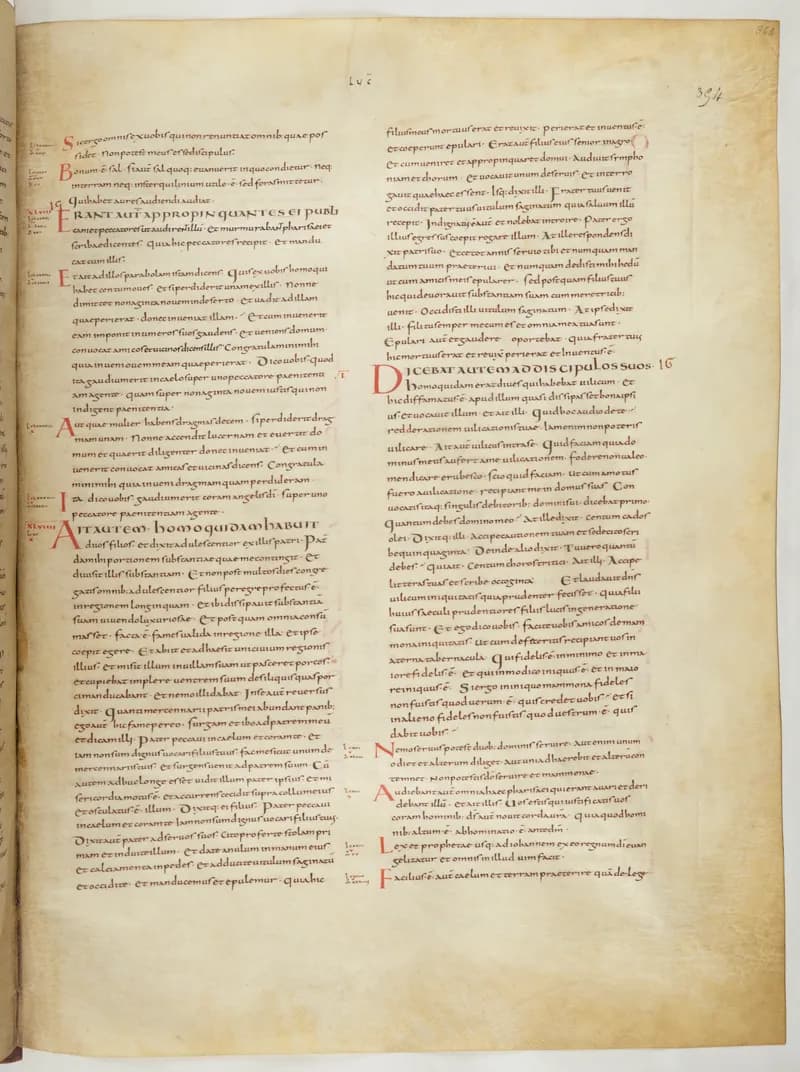 Vivian Bible, John 6 (folio 715) by Master C. (Vivian Bible illuminator) depicting John 6