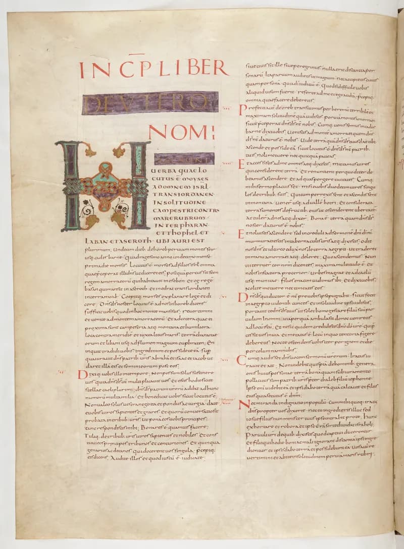 Vivian Bible, Joshua 11 (folio 132) by Master C. (Vivian Bible illuminator) depicting Joshua 11