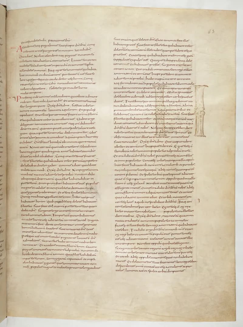 Vivian Bible, Joshua 13 (folio 133) by Master C. (Vivian Bible illuminator) depicting Joshua 13