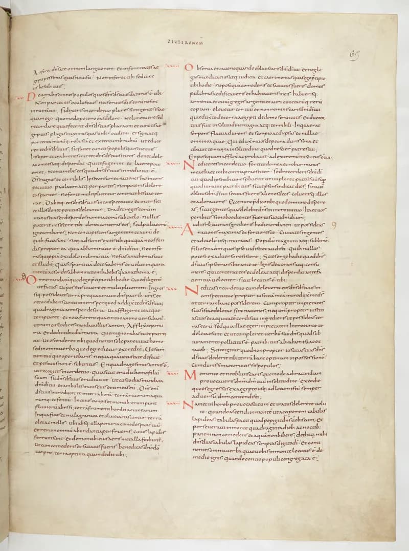 Vivian Bible, Joshua 19 (folio 137) by Master C. (Vivian Bible illuminator) depicting Joshua 19