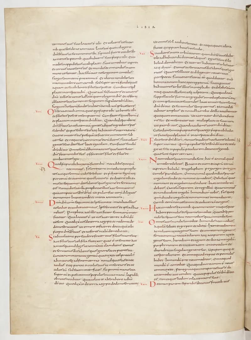 Vivian Bible, Joshua 24 (folio 140) by Master C. (Vivian Bible illuminator) depicting Joshua 24