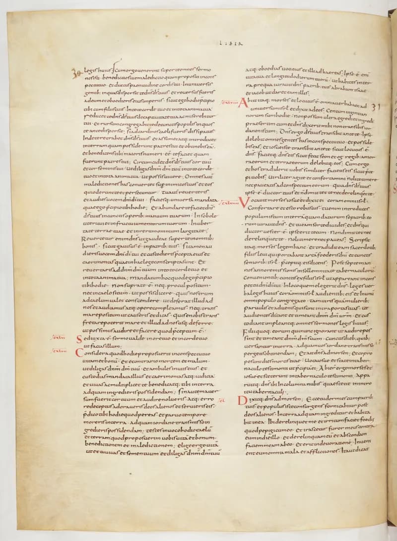 Vivian Bible, Judges 17 (folio 150) by Master C. (Vivian Bible illuminator) depicting Judges 17