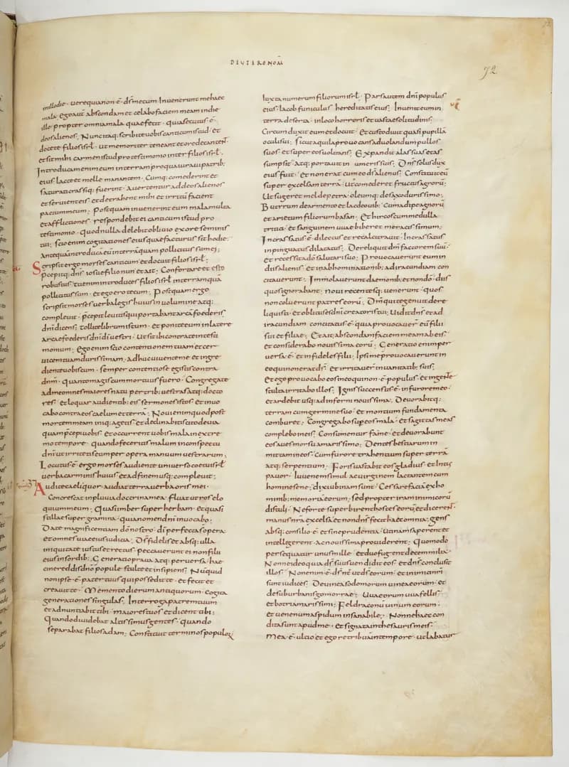 Vivian Bible, Judges 18 (folio 151) by Master C. (Vivian Bible illuminator) depicting Judges 18