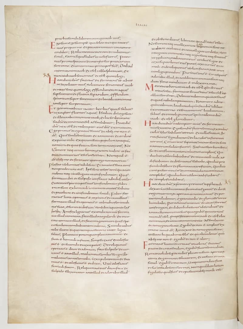 Vivian Bible, Judith 11 (folio 288) by Master C. (Vivian Bible illuminator) depicting Judith 11