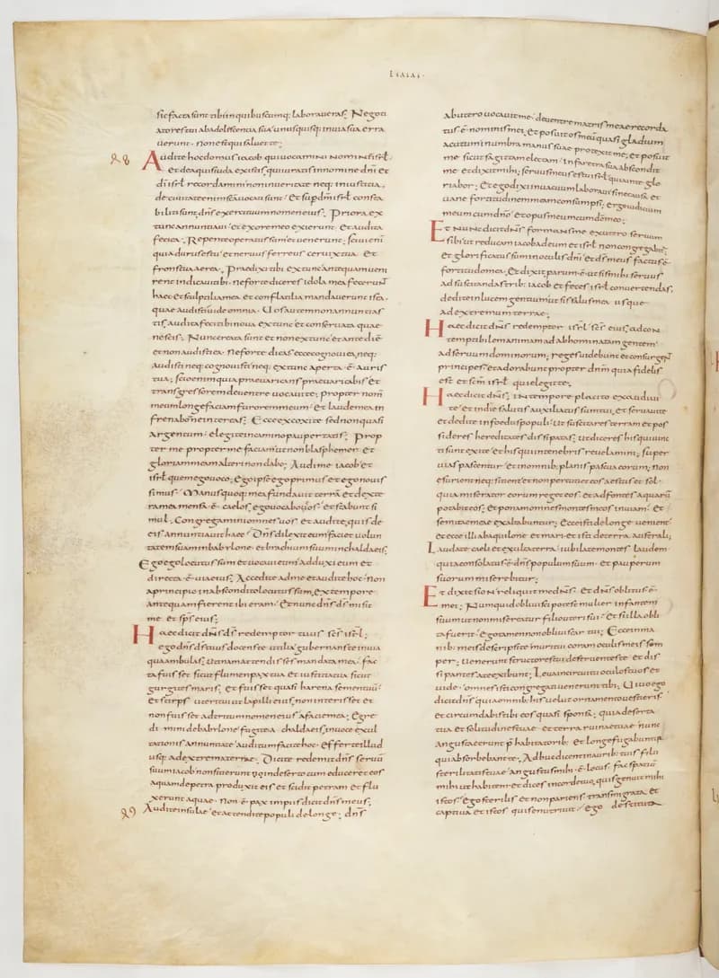 Vivian Bible, Judith 14 (folio 290) by Master C. (Vivian Bible illuminator) depicting Judith 14