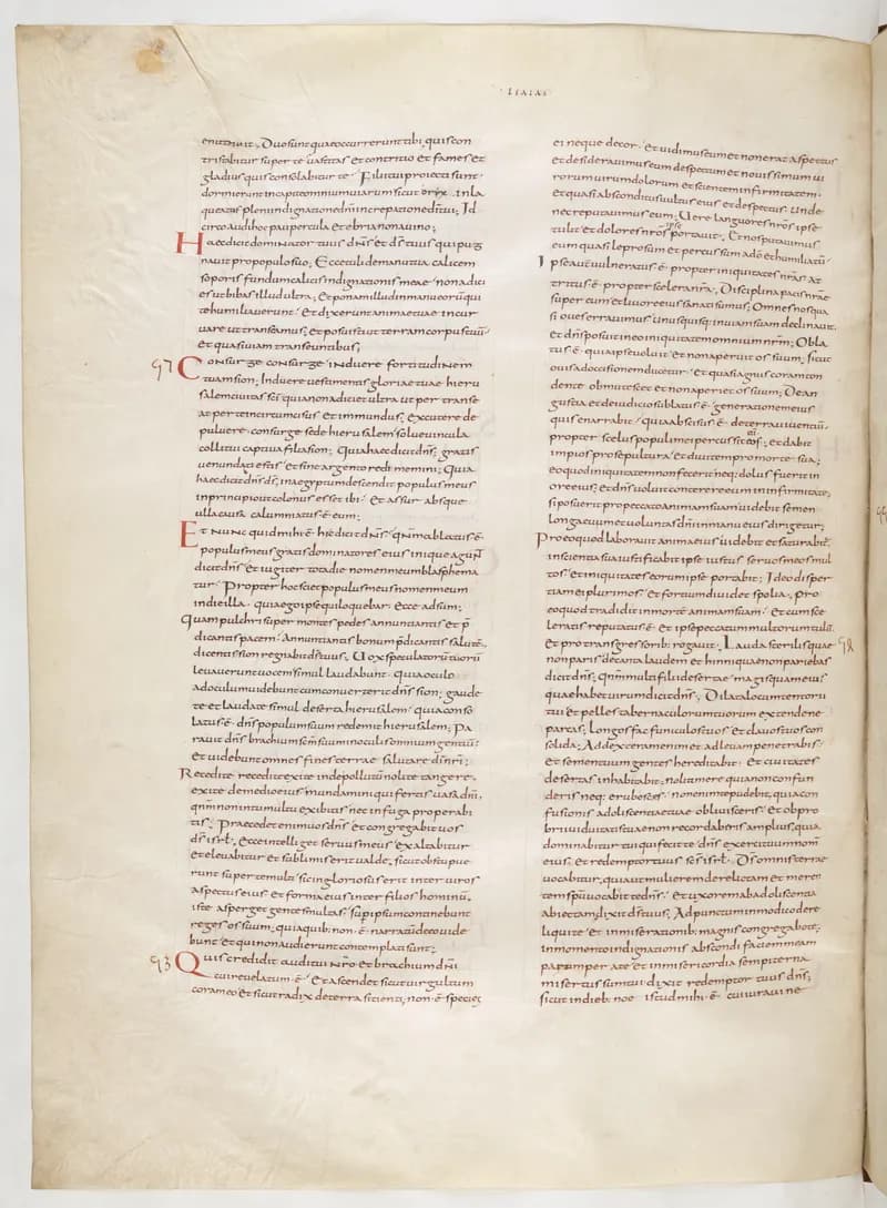 Vivian Bible, Judith 16 (folio 292) by Master C. (Vivian Bible illuminator) depicting Judith 16