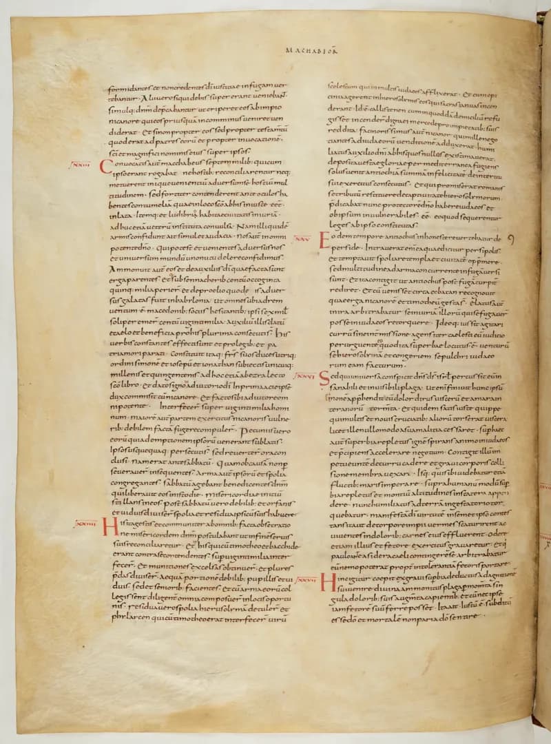 Vivian Bible, Malachi 1 (folio 648) by Master C. (Vivian Bible illuminator) depicting Malachi 1