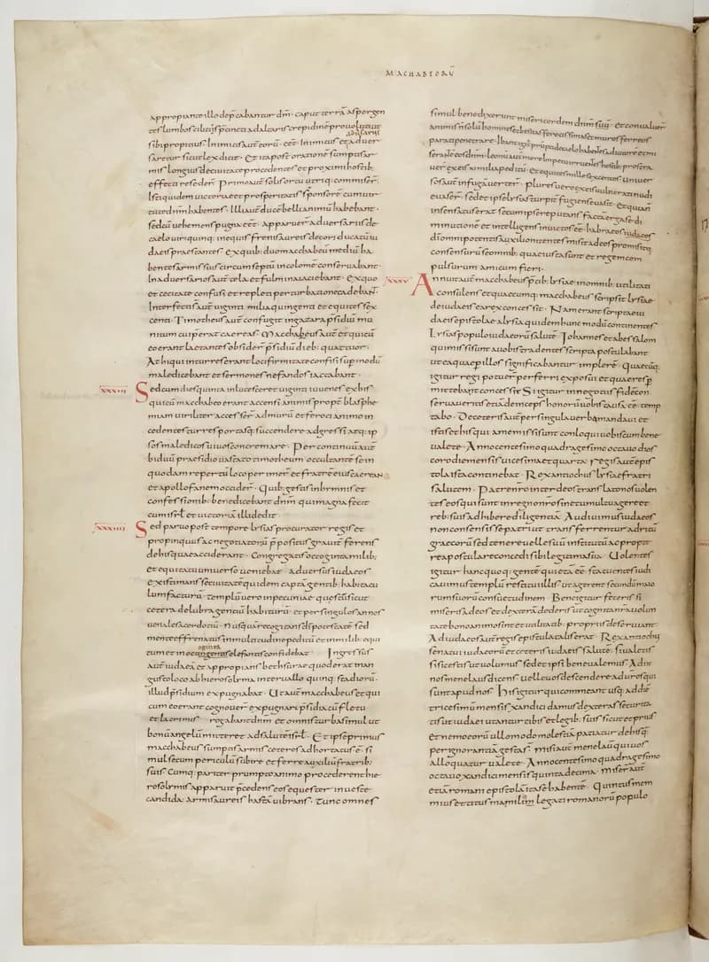 Vivian Bible, Malachi 4 (folio 650) by Master C. (Vivian Bible illuminator) depicting Malachi 4