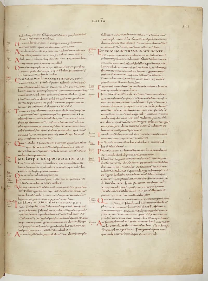 Vivian Bible, Matthew 7 (folio 673) by Master C. (Vivian Bible illuminator) depicting Matthew 7