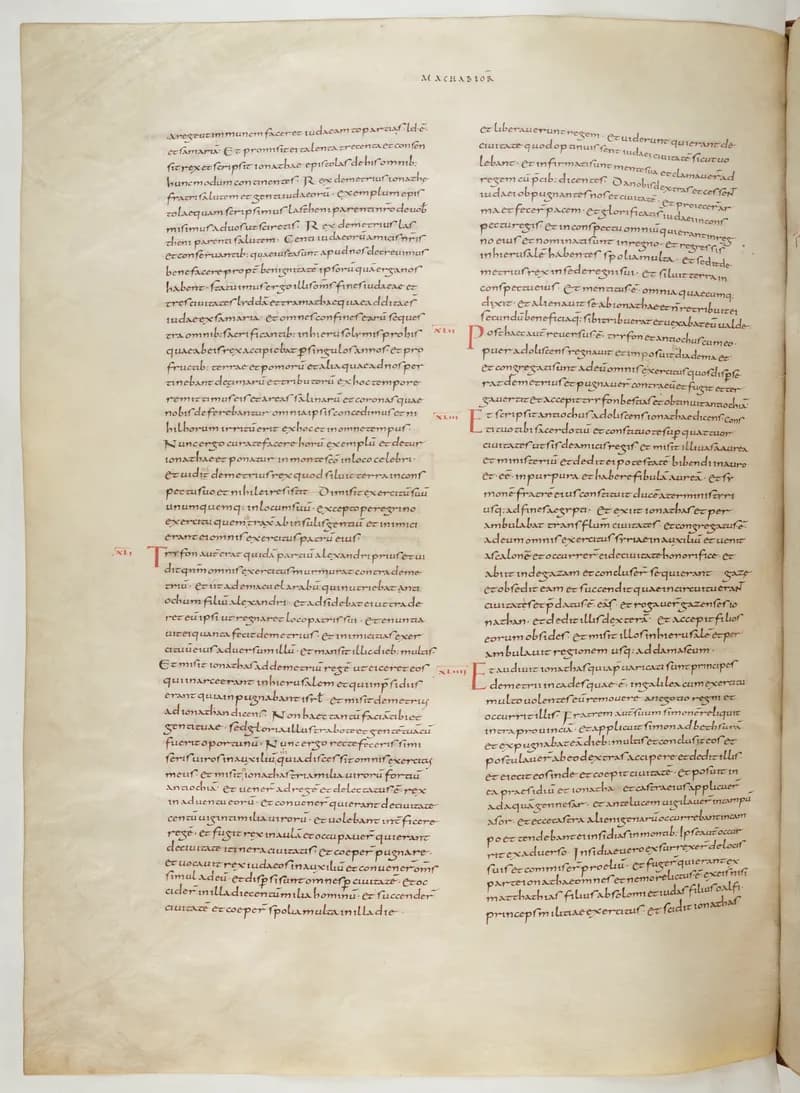 Vivian Bible, Nahum 3 (folio 634) by Master C. (Vivian Bible illuminator) depicting Nahum 3