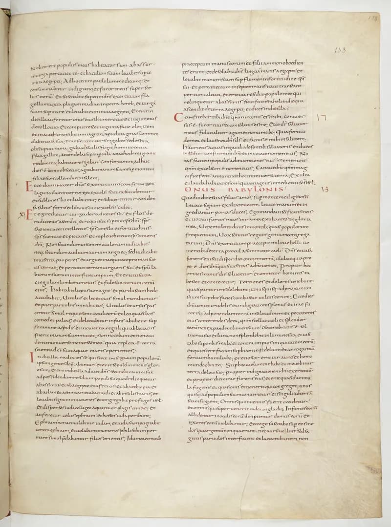 Vivian Bible, Nehemiah 13 (folio 273) by Master C. (Vivian Bible illuminator) depicting Nehemiah 13