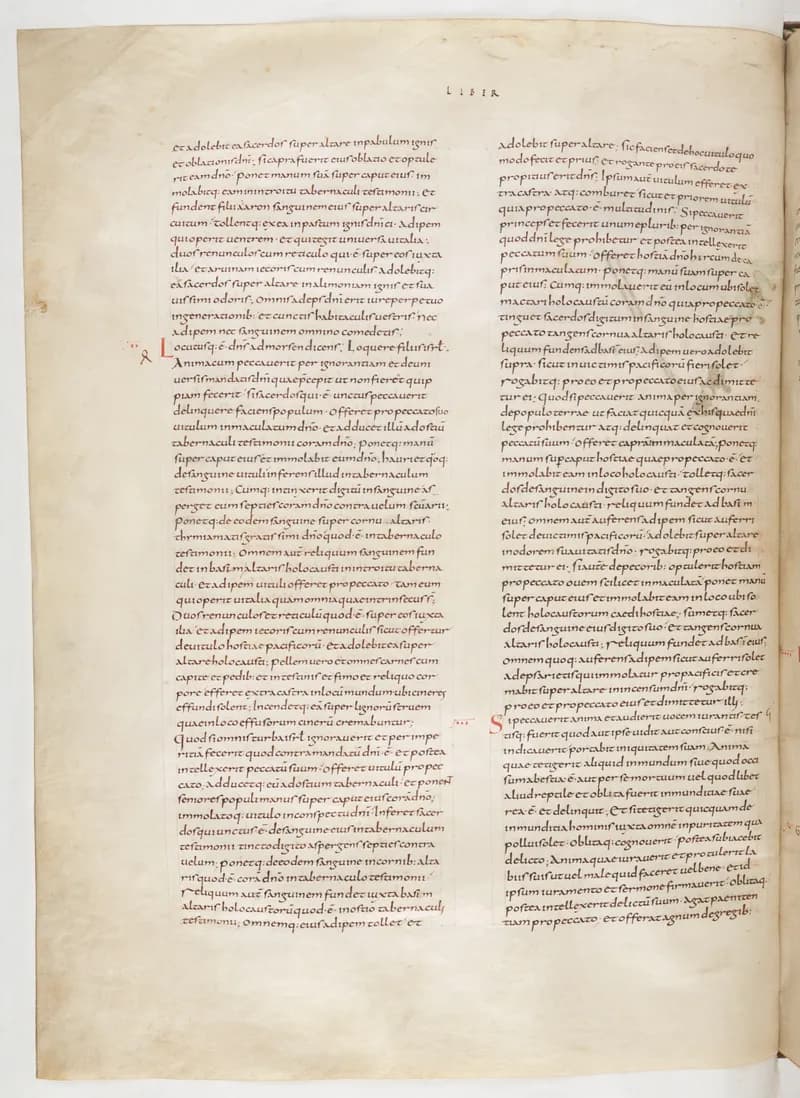 Vivian Bible, Numbers 10 (folio 88) by Master C. (Vivian Bible illuminator) depicting Numbers 10