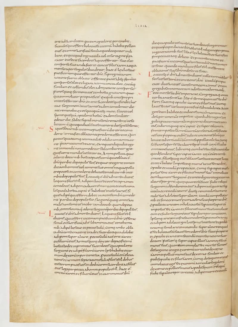 Vivian Bible, Numbers 14 (folio 90) by Master C. (Vivian Bible illuminator) depicting Numbers 14