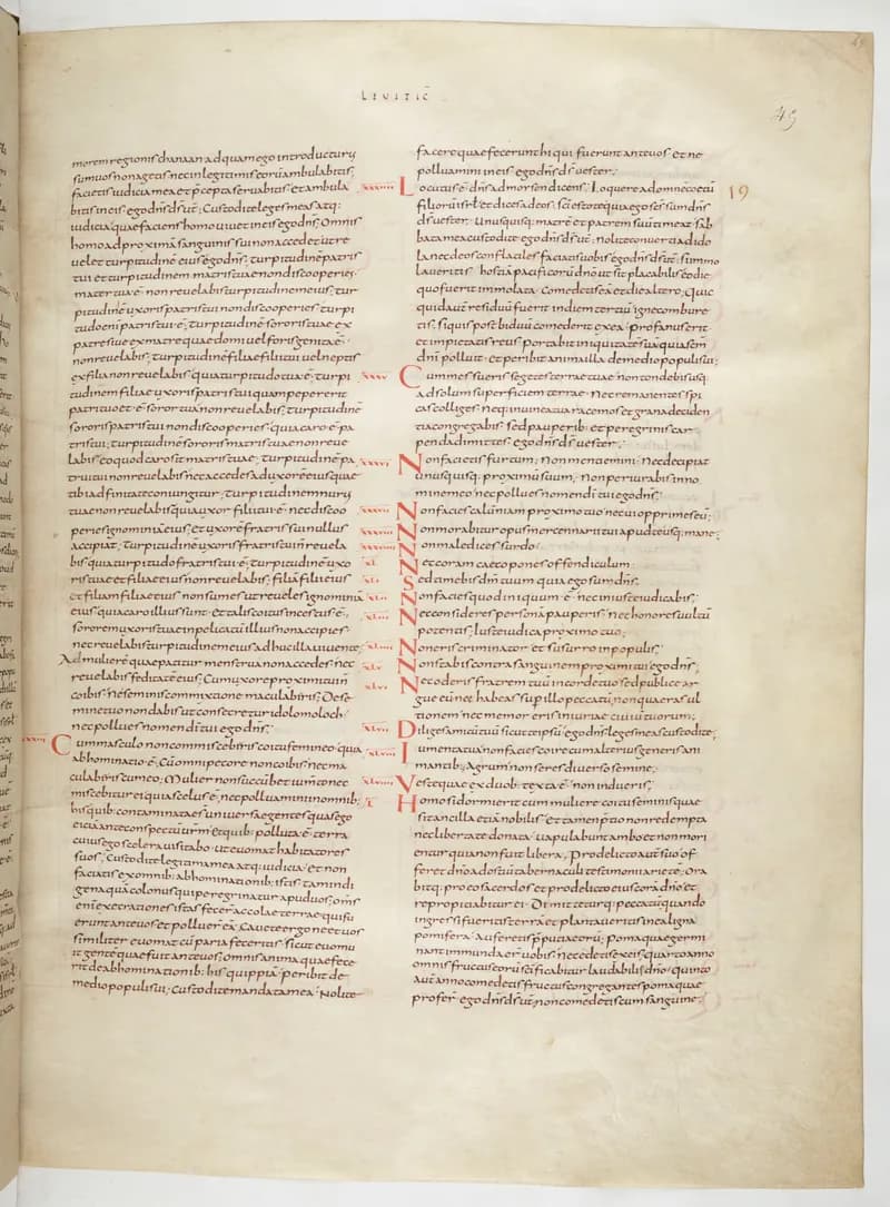 Vivian Bible, Numbers 24 (folio 97) by Master C. (Vivian Bible illuminator) depicting Numbers 24