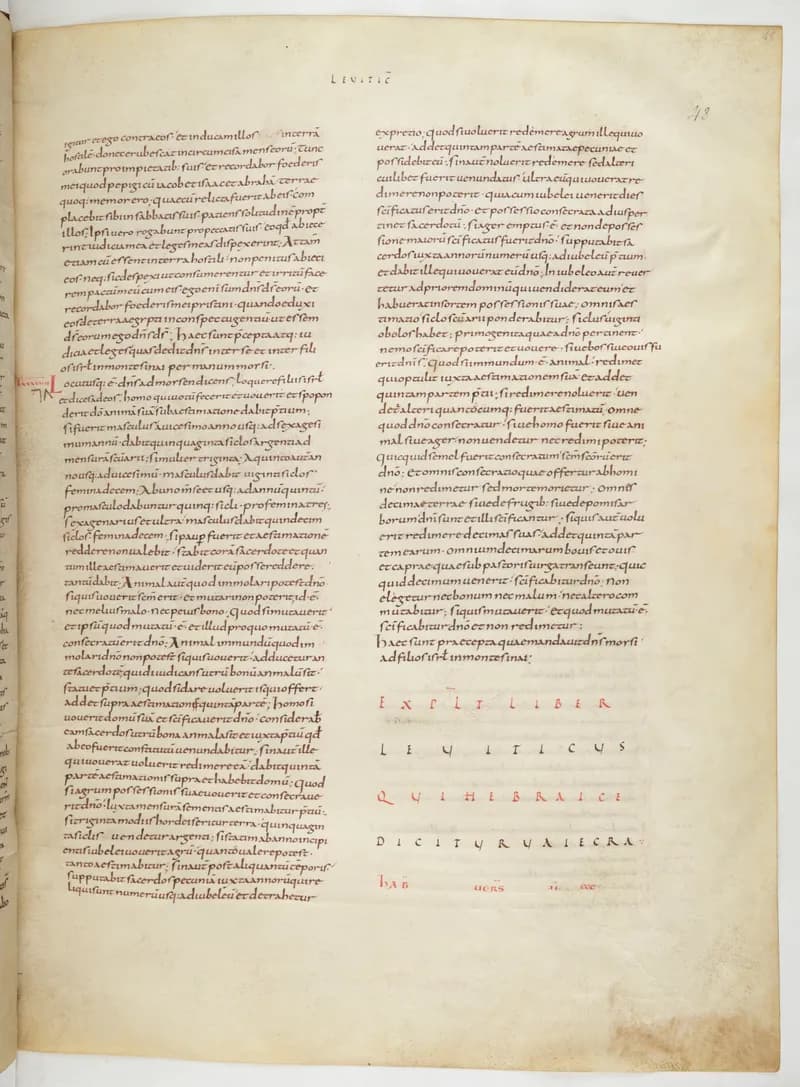 Vivian Bible, Numbers 34 (folio 103) by Master C. (Vivian Bible illuminator) depicting Numbers 34