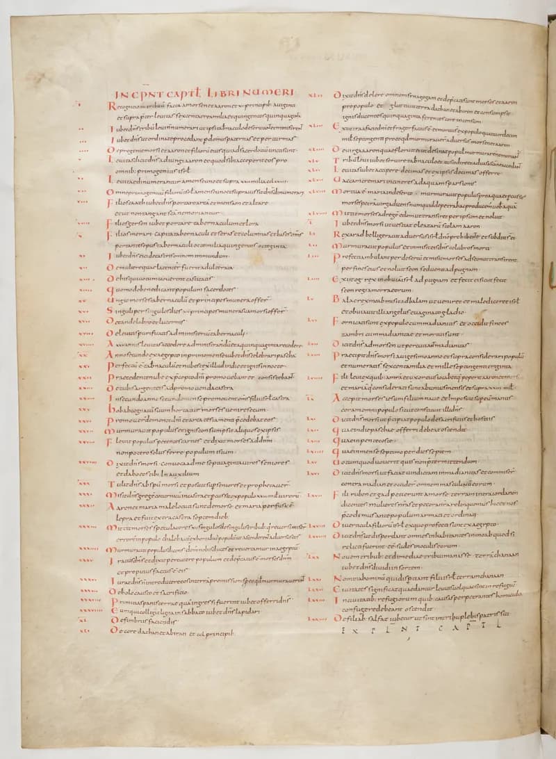 Vivian Bible, Numbers 36 (folio 104) by Master C. (Vivian Bible illuminator) depicting Numbers 36