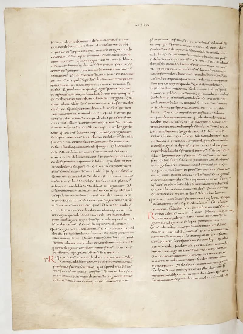 Vivian Bible, Proverbs 19 (folio 428) by Master C. (Vivian Bible illuminator) depicting Proverbs 19