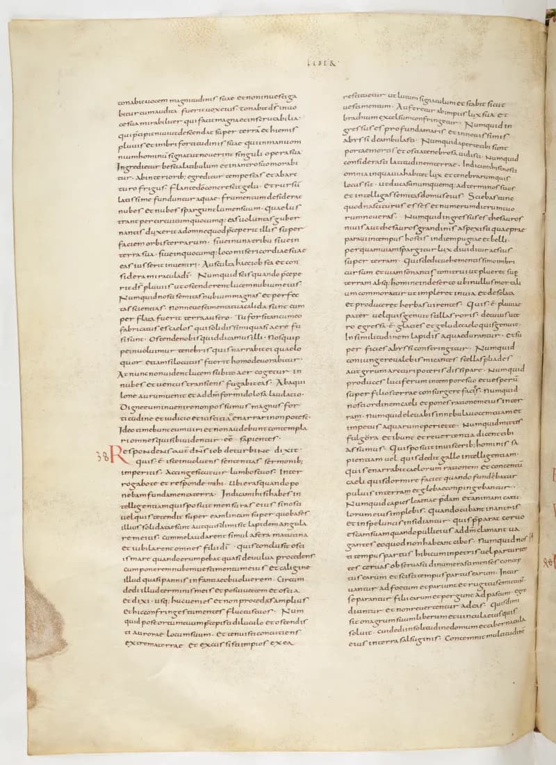 Vivian Bible, Proverbs 28 (folio 434) by Master C. (Vivian Bible illuminator) depicting Proverbs 28