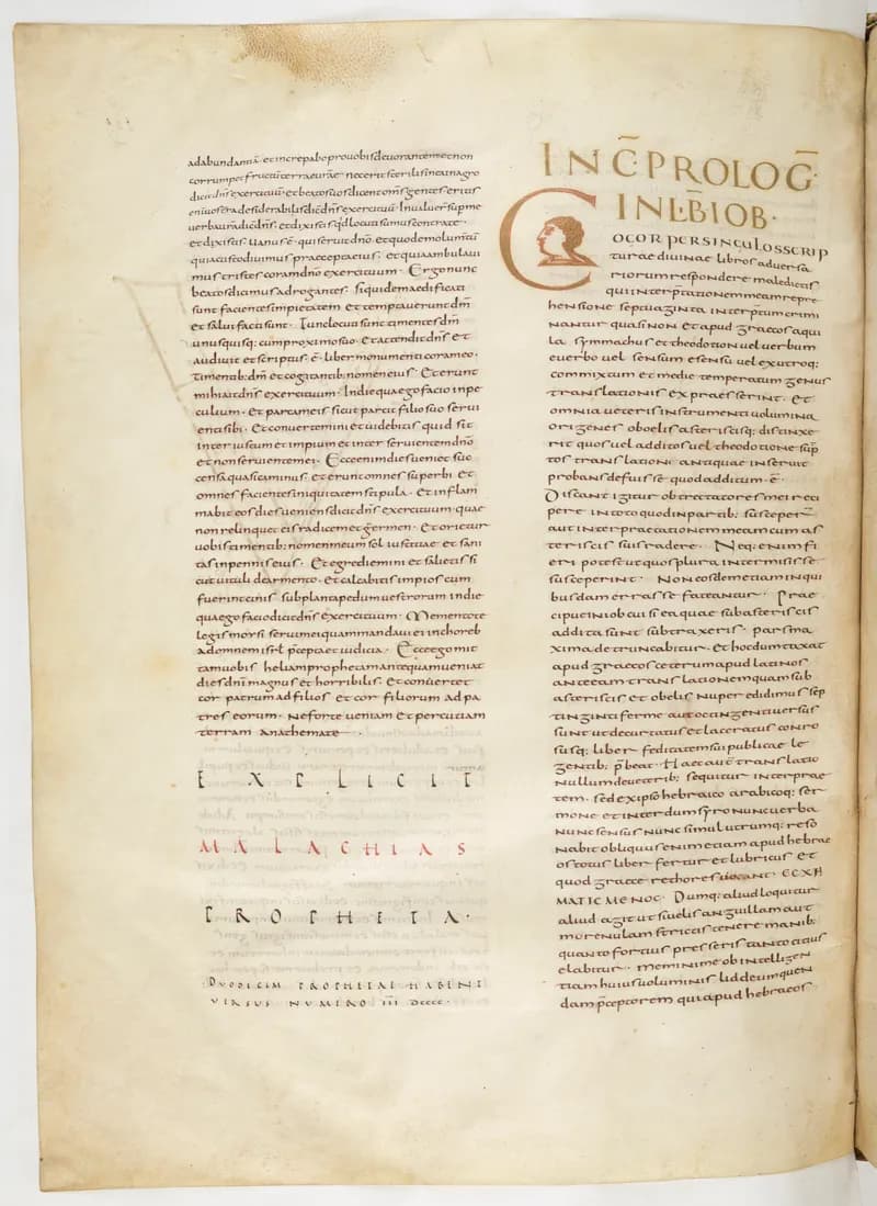 Vivian Bible, Proverbs 3 (folio 418) by Master C. (Vivian Bible illuminator) depicting Proverbs 3