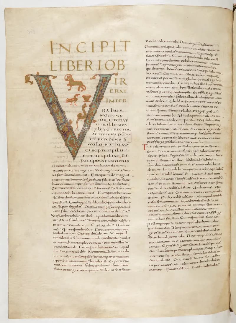 Vivian Bible, Proverbs 6 (folio 420) by Master C. (Vivian Bible illuminator) depicting Proverbs 6