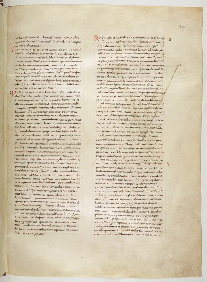 Vivian Bible, Proverbs 7 (folio 421) by Master C. (Vivian Bible illuminator) depicting Proverbs 7