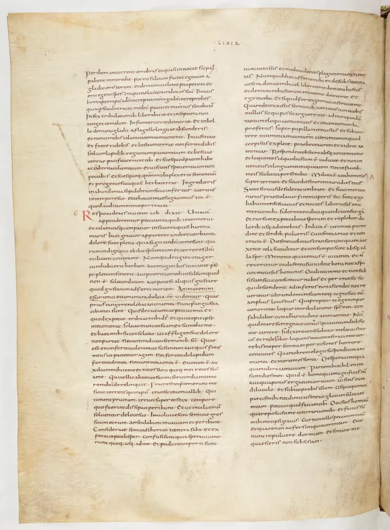 Vivian Bible, Proverbs 9 (folio 422) by Master C. (Vivian Bible illuminator) depicting Proverbs 9