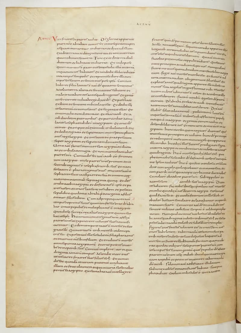 Vivian Bible, Romans 7 (folio 746) by Master C. (Vivian Bible illuminator) depicting Romans 7
