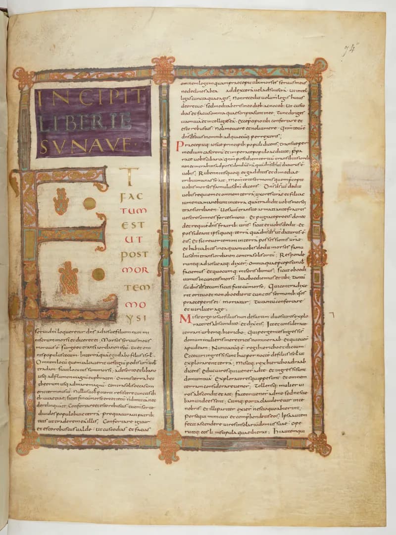 Vivian Bible, Ruth 4 (folio 155) by Master C. (Vivian Bible illuminator) depicting Ruth 4