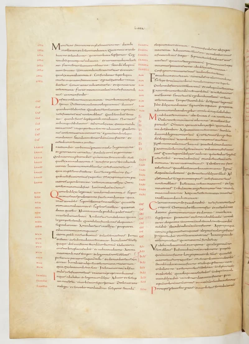 Vivian Bible, Sirach 13 (folio 468) by Master C. (Vivian Bible illuminator) depicting Sirach 13