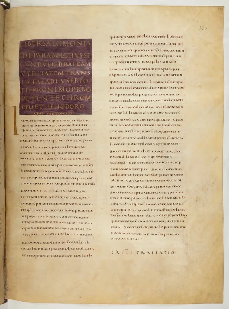 Vivian Bible, Sirach 21 (folio 473) by Master C. (Vivian Bible illuminator) depicting Sirach 21