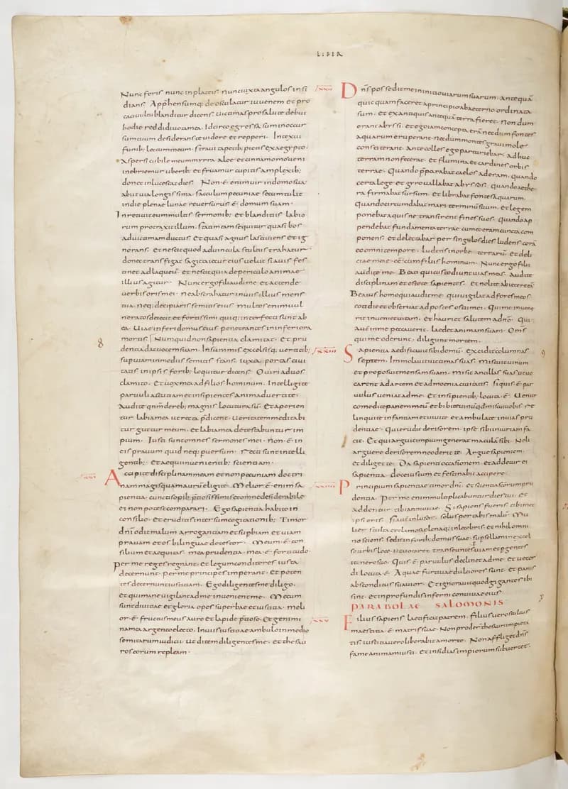 Vivian Bible, Sirach 29 (folio 478) by Master C. (Vivian Bible illuminator) depicting Sirach 29