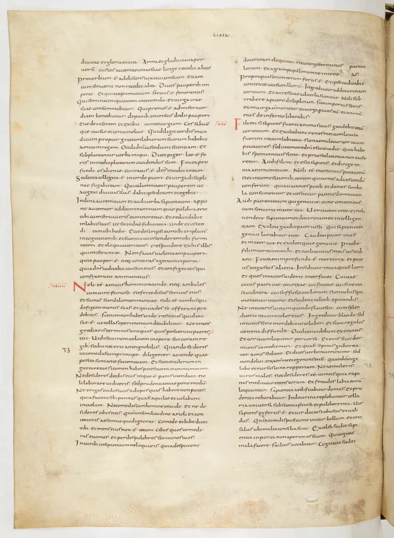 Vivian Bible, Sirach 39 (folio 484) by Master C. (Vivian Bible illuminator) depicting Sirach 39