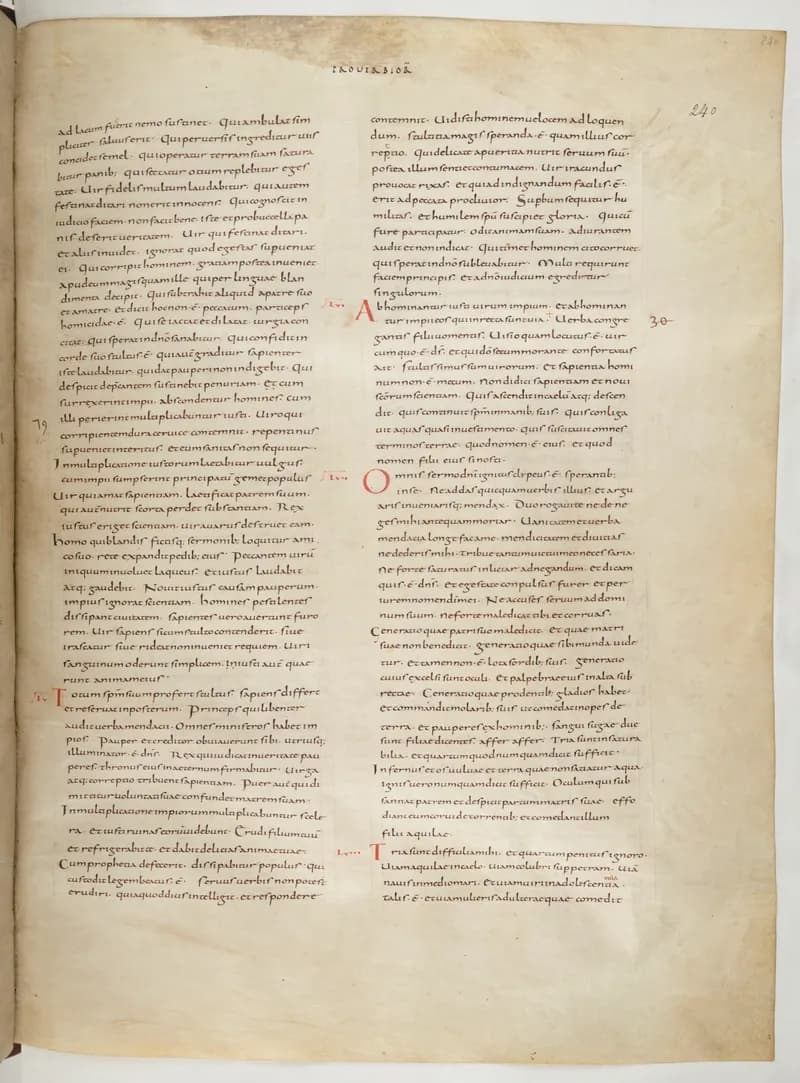 Vivian Bible, Sirach 43 (folio 487) by Master C. (Vivian Bible illuminator) depicting Sirach 43