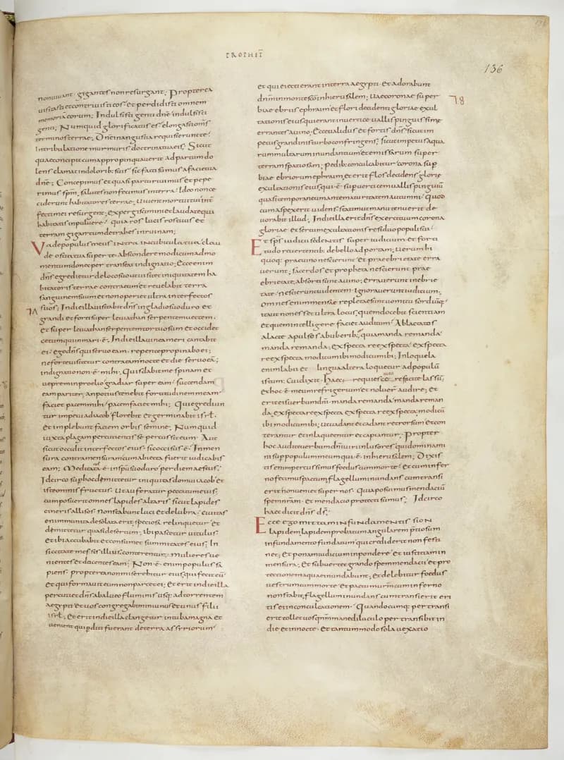 Vivian Bible, Tobit 10 (folio 279) by Master C. (Vivian Bible illuminator) depicting Tobit 10