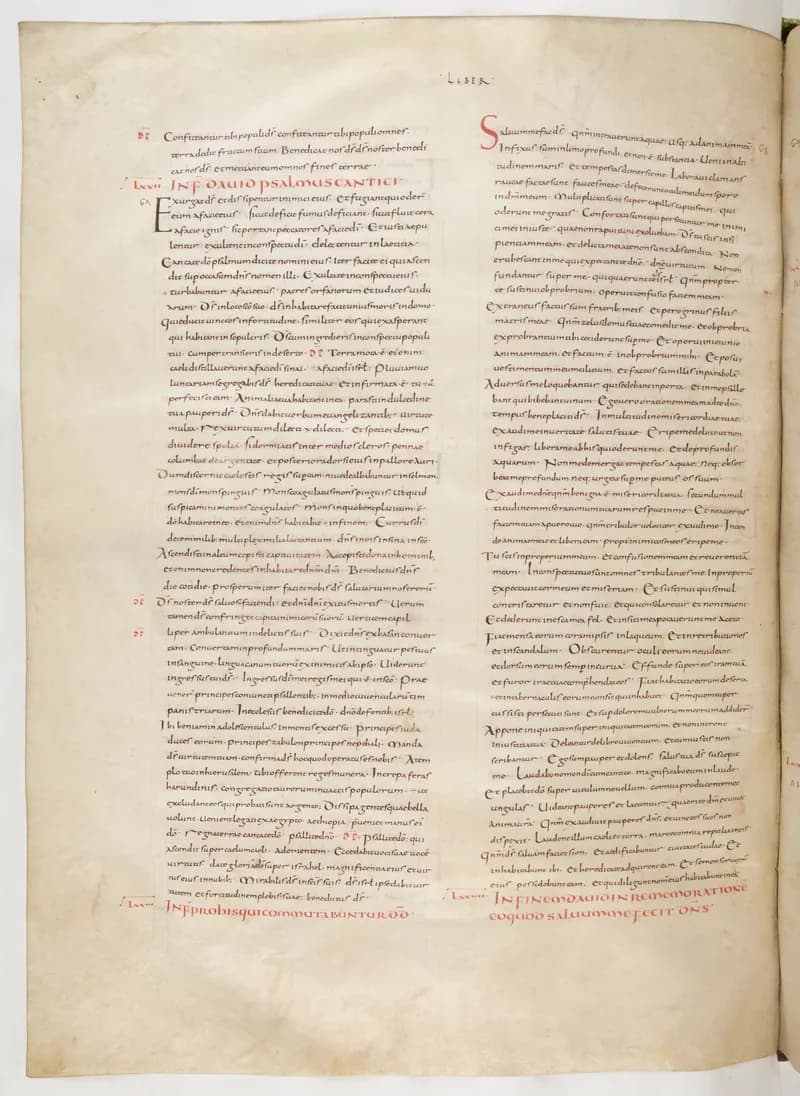Vivian Bible, Wisdom of Solomon 10 (folio 454) by Master C. (Vivian Bible illuminator) depicting Wisdom of Solomon 10