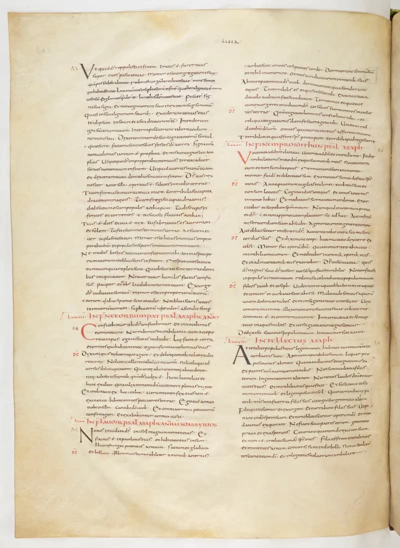Vivian Bible, Wisdom of Solomon 13 (folio 456) by Master C. (Vivian Bible illuminator) depicting Wisdom of Solomon 13