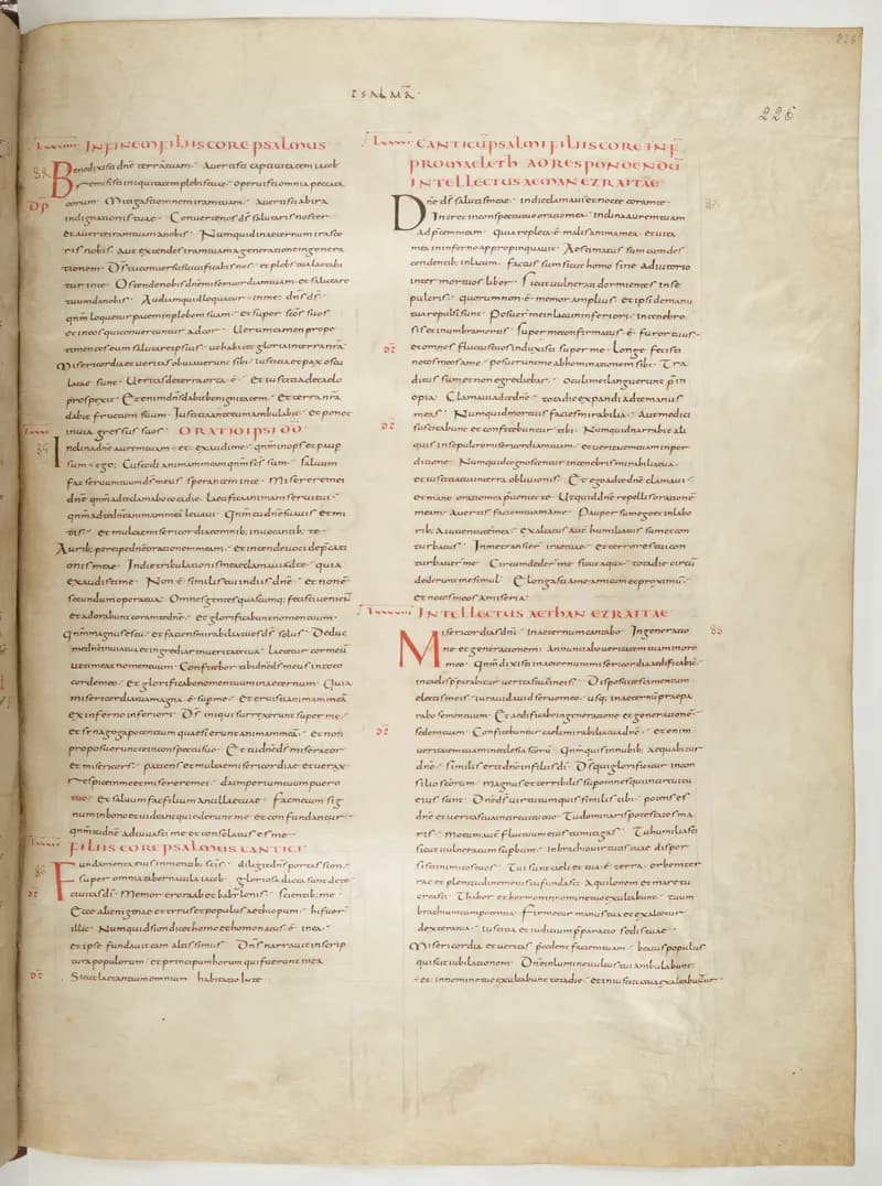 Vivian Bible, Wisdom of Solomon 17 (folio 459) by Master C. (Vivian Bible illuminator) depicting Wisdom of Solomon 17